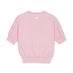 Áo Croptop MLB Women's Basic Coopers Crop Short Sleeve Knit New York Yankees Pink