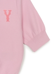 Áo Croptop MLB Women's Basic Coopers Crop Short Sleeve Knit New York Yankees Pink