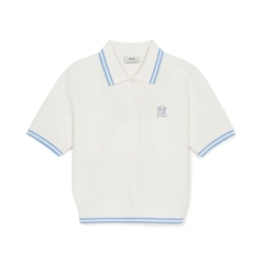 Áo Croptop MLB Women's Basic Crop Collar T-Shirt New York Yankees Ivory