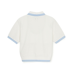 Áo Croptop MLB Women's Basic Crop Collar T-Shirt New York Yankees Ivory