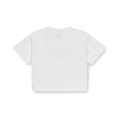 Áo Croptop MLB Women's Basic Crop Short Sleeve T-Shirt New York Yankees White