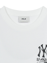 Áo Croptop MLB Women's Basic Street Logo Crop Short Sleeve T-Shirt New York Yankees White