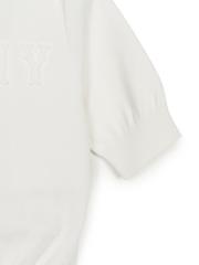 Áo Croptop MLB Women's Basic Coopers Crop Short Sleeve Knit New York Yankees Ivory