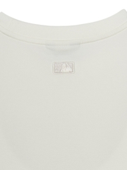 Áo Croptop MLB Women's Basic Coopers Logo Slim Crop Functional Short Sleeve T-Shirt New York Yankees Ivory