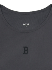 Áo Croptop MLB Women's Basic Small Logo Golji Crop Top Boston Red Sox Grey