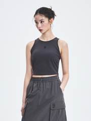 Áo Croptop MLB Women's Basic Small Logo Golji Crop Top Boston Red Sox Grey