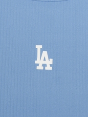 Áo Croptop MLB Women's Basic Small Logo Golf Crop Top LA Dodgers Blue