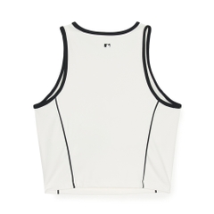Áo Croptop MLB Women's Basic Small Logo Crop Top New York Yankees Ivory