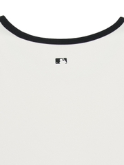 Áo Croptop MLB Women's Basic Small Logo Crop Top New York Yankees Ivory