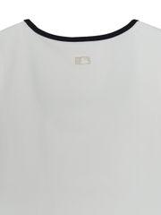 Áo Croptop MLB Women's Basic Square Neck Slim Fit Short Sleeve T-Shirt New York Yankees White