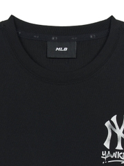 Áo Croptop MLB Women's Basic Street Logo Crop Short Sleeve T-Shirt New York Yankees Black