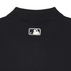Áo Croptop MLB Korea Women's Heart New York Yankees Black