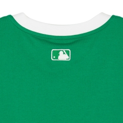 Áo Croptop MLB Korea Women's Varsity Cleveland Guardians Green