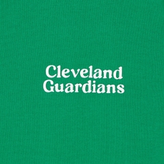 Áo Croptop MLB Korea Women's Varsity Cleveland Guardians Green