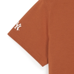 Áo Croptop MLB Korea Women's Basic Varsity Cultive New York Yankees Brown