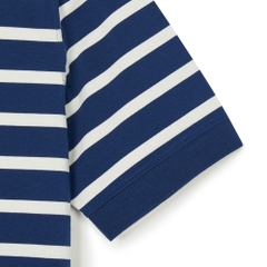 Áo Croptop MLB Korea Women's Varsity Striped Collar New York Yankees Navy