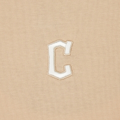 Áo Croptop MLB Korea Basic Small Logo Cleveland Guardians Beige
