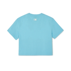 Áo Croptop MLB Korea Women's Street Small Logo LA Dodgers Blue