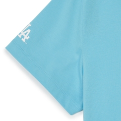 Áo Croptop MLB Korea Women's Street Small Logo LA Dodgers Blue