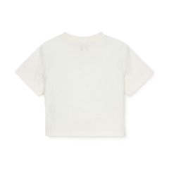 Áo Croptop MLB Women's Classic Mono Jacquard Crop Short Sleeve T-Shirt New York Yankees Ivory