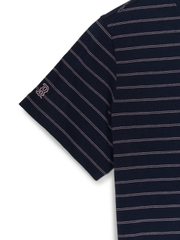 Áo Croptop MLB Women's Varsity Stripe Crop Short Sleeve T-Shirt Boston Red Sox Navy