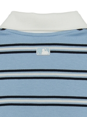 Áo Croptop MLB Women's Varsity Stripe Crop Collar T-Shirt LA Dodgers Blue