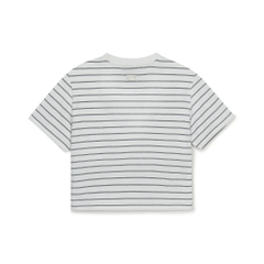 Áo Croptop MLB Women's Varsity Stripe Crop Short Sleeve T-Shirt New York Yankees White