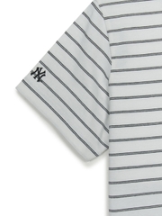 Áo Croptop MLB Women's Varsity Stripe Crop Short Sleeve T-Shirt New York Yankees White