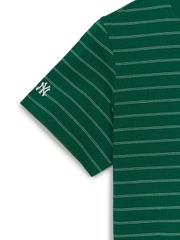 Áo Croptop MLB Women's Varsity Stripe Crop Short Sleeve T-Shirt New York Yankees Green