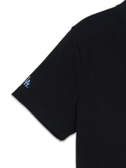 Áo Croptop MLB Women's Ribbon Graphic Slim Semi-Crop Short Sleeve T-Shirt LA Dodgers Black