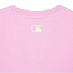 Áo Croptop MLB Women's Mono Block Slim Crop T-Shirts New York Yankees Pink