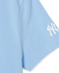 Áo Croptop MLB Women's Mono Block Slim Crop T-Shirts New York Yankees Blue