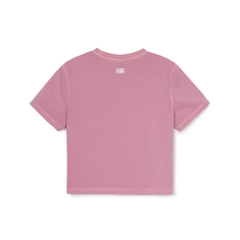 Áo Croptop MLB Women's Varsity Vintage Washed Graphic Crop Short Sleeve T-Shirt Boston Red Sox Pink