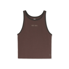 Áo Croptop MLB Women's Varsity Vintage Slim Crop Nashi T-Shirt Boston Red Sox Brown
