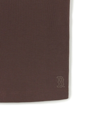 Áo Croptop MLB Women's Varsity Vintage Slim Crop Nashi T-Shirt Boston Red Sox Brown