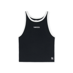 Áo Croptop MLB Women's Varsity Vintage Slim Crop Nashi T-Shirt New York Yankees Black