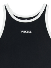 Áo Croptop MLB Women's Varsity Vintage Slim Crop Nashi T-Shirt New York Yankees Black