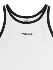 Áo Croptop MLB Women's Varsity Vintage Slim Crop Nashi T-Shirt New York Yankees White