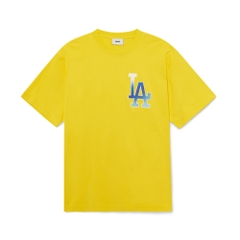 Áo Thun MLB Basic Big Logo Short Sleeve LA Dodgers Mustard