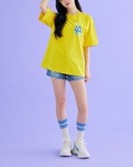 Áo Thun MLB Basic Big Logo Short Sleeve LA Dodgers Mustard