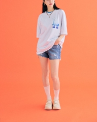 Áo Thun MLB Basic Big Logo Short Sleeve LA Dodgers Off White