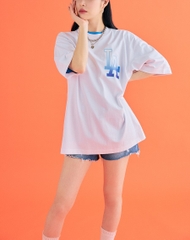 Áo Thun MLB Basic Big Logo Short Sleeve LA Dodgers Off White