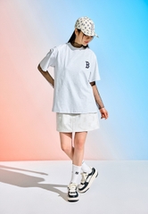 Áo Thun MLB Classic Monogram Big Logo Short Sleeve Boston Red Sox L.Melange Grey