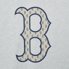 Áo Thun MLB Classic Monogram Big Logo Short Sleeve Boston Red Sox L.Melange Grey