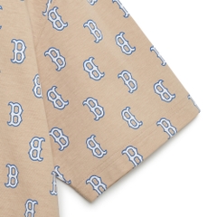 Áo Thun MLB Classic Monogram Front Panel Pattern Short Sleeve Boston Red Sox L.Sand