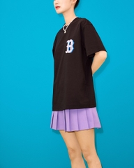 Áo Thun MLB Monotive Overfit Short Sleeve Boston Red Sox Charcoal Grey