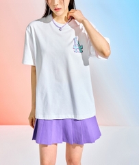 Áo Thun MLB Pop Art Graphic Overfit Short Sleeve LA Dodgers Off White