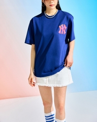 Áo Thun MLB Pop Art Graphic Overfit Short Sleeve New York Yankees L.Navy
