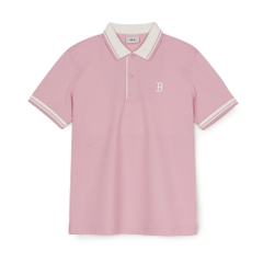 Áo Polo MLB Basic Cara Color Comfortable Fit Cara T-Shirt Boston Red Sox Pink