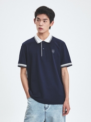 Áo Polo MLB Basic Cara Color Comfortable Fit Cara T-Shirt New York Mets Navy